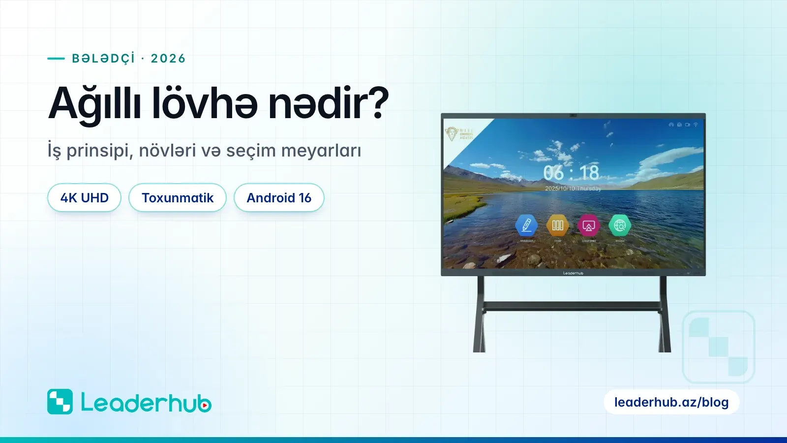 Ağıllı lövhə nədir? — İş prinsipi, növləri və seçim meyarları