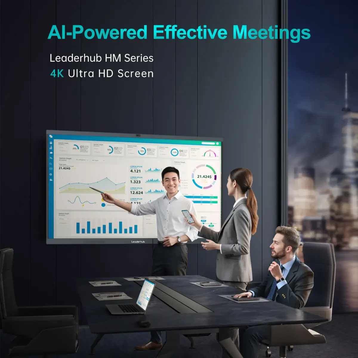 Leaderhub L75HM 75″ interaktiv ağıllı lövhə — Şəkil 2