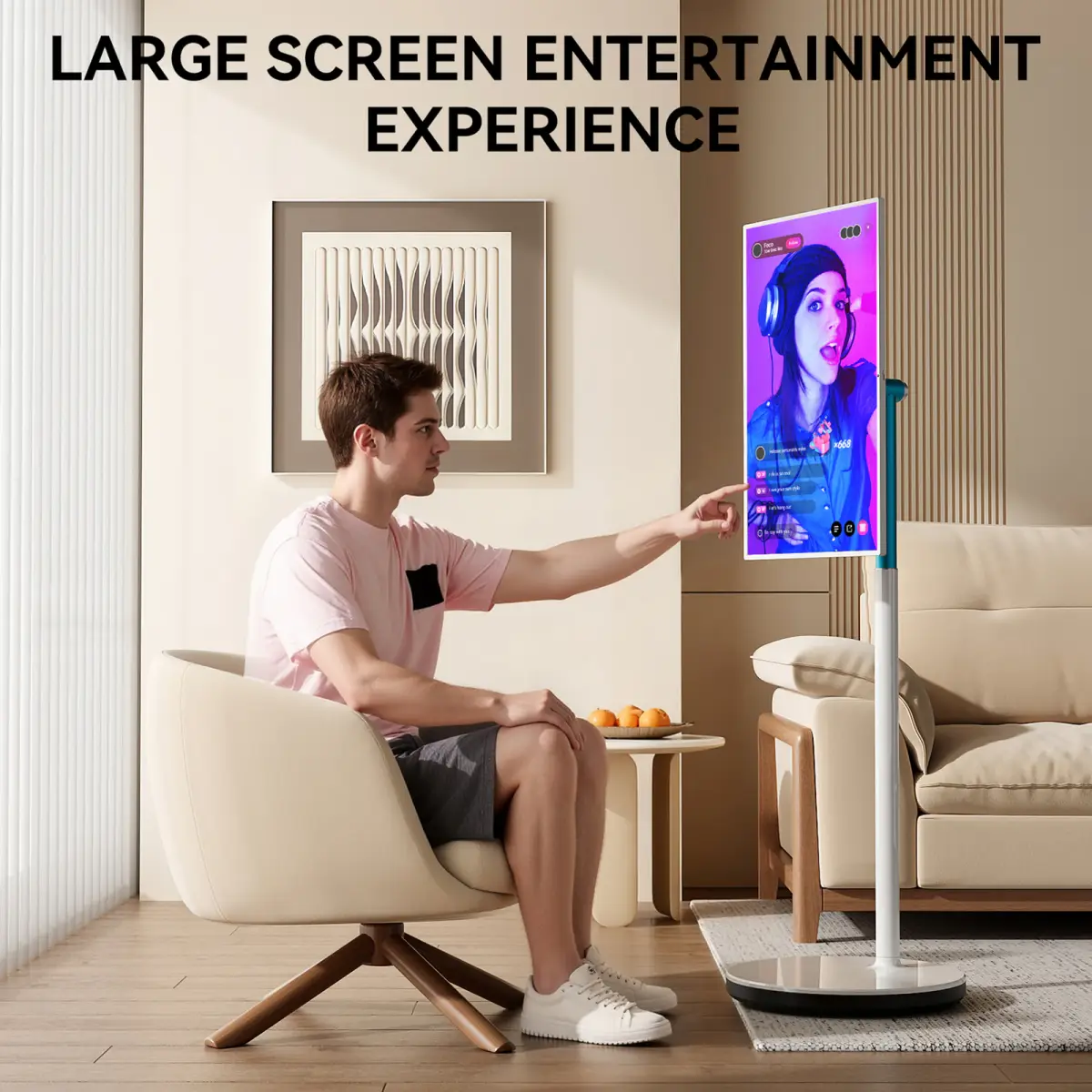 Leaderhub L27M 27″ fırlanan ağıllı ekran — Şəkil 8