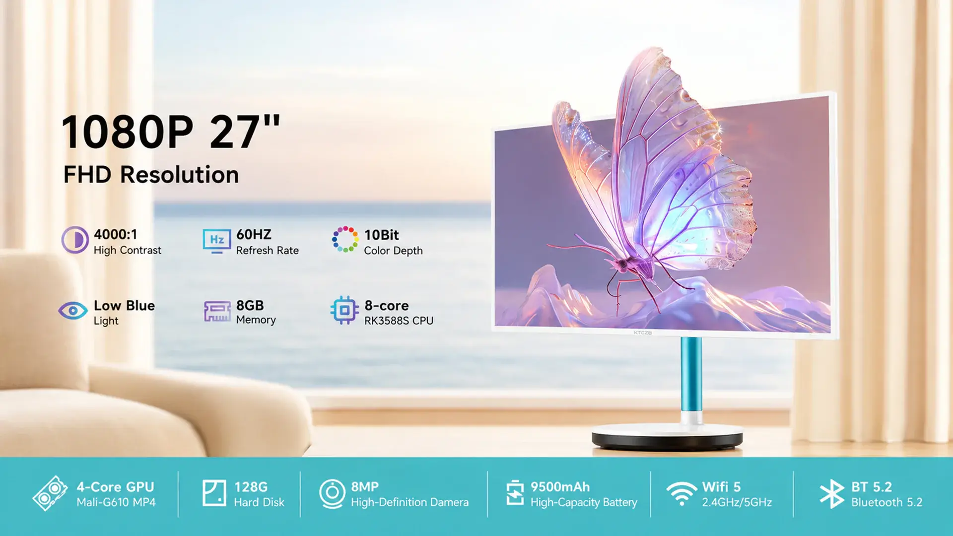 Leaderhub L27M 27″ fırlanan ağıllı ekran — Məhsulu yaxından tanıyın 4