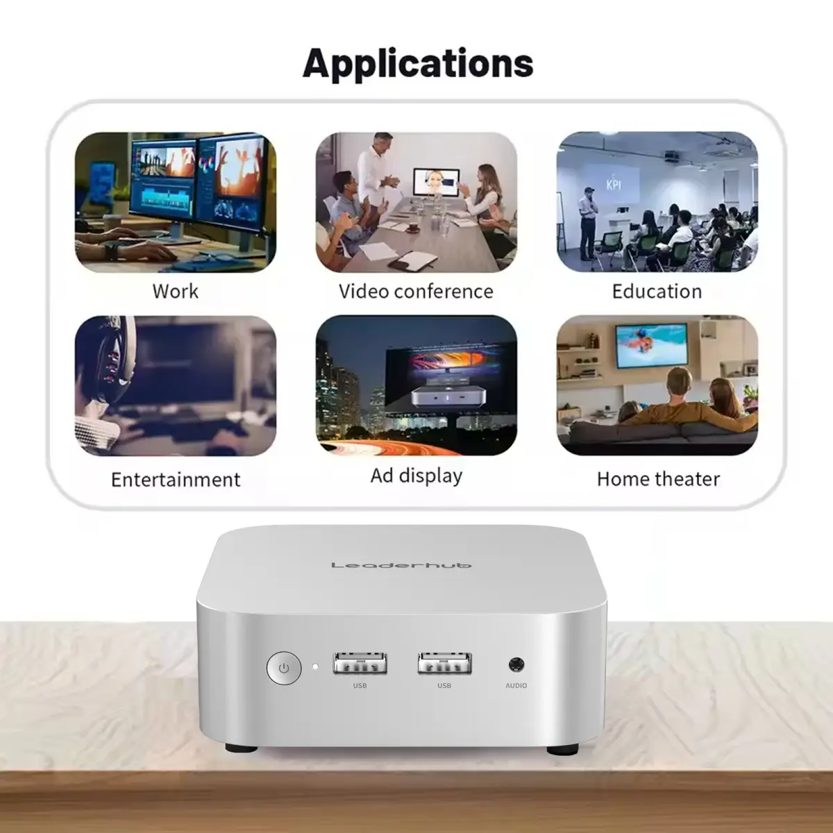 Leaderhub LP1C mini PC — Intel N100 — Şəkil 9