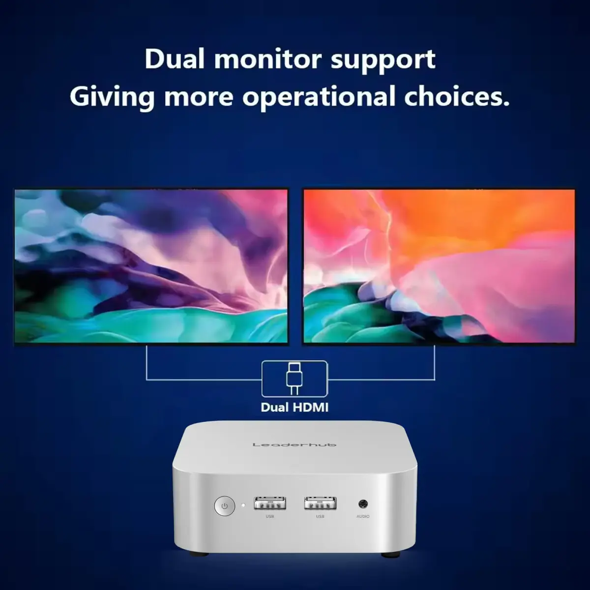 Leaderhub LP1C mini PC — Intel N100 — Şəkil 12