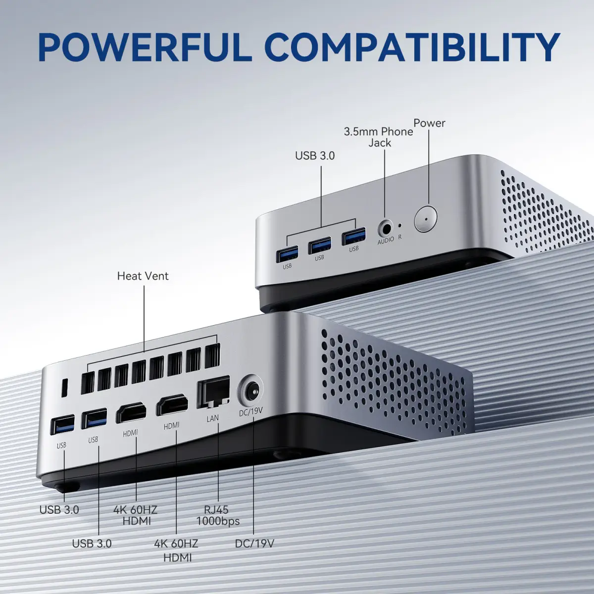 Leaderhub LP5C mini PC — Intel Core i5-12450HX — Şəkil 4
