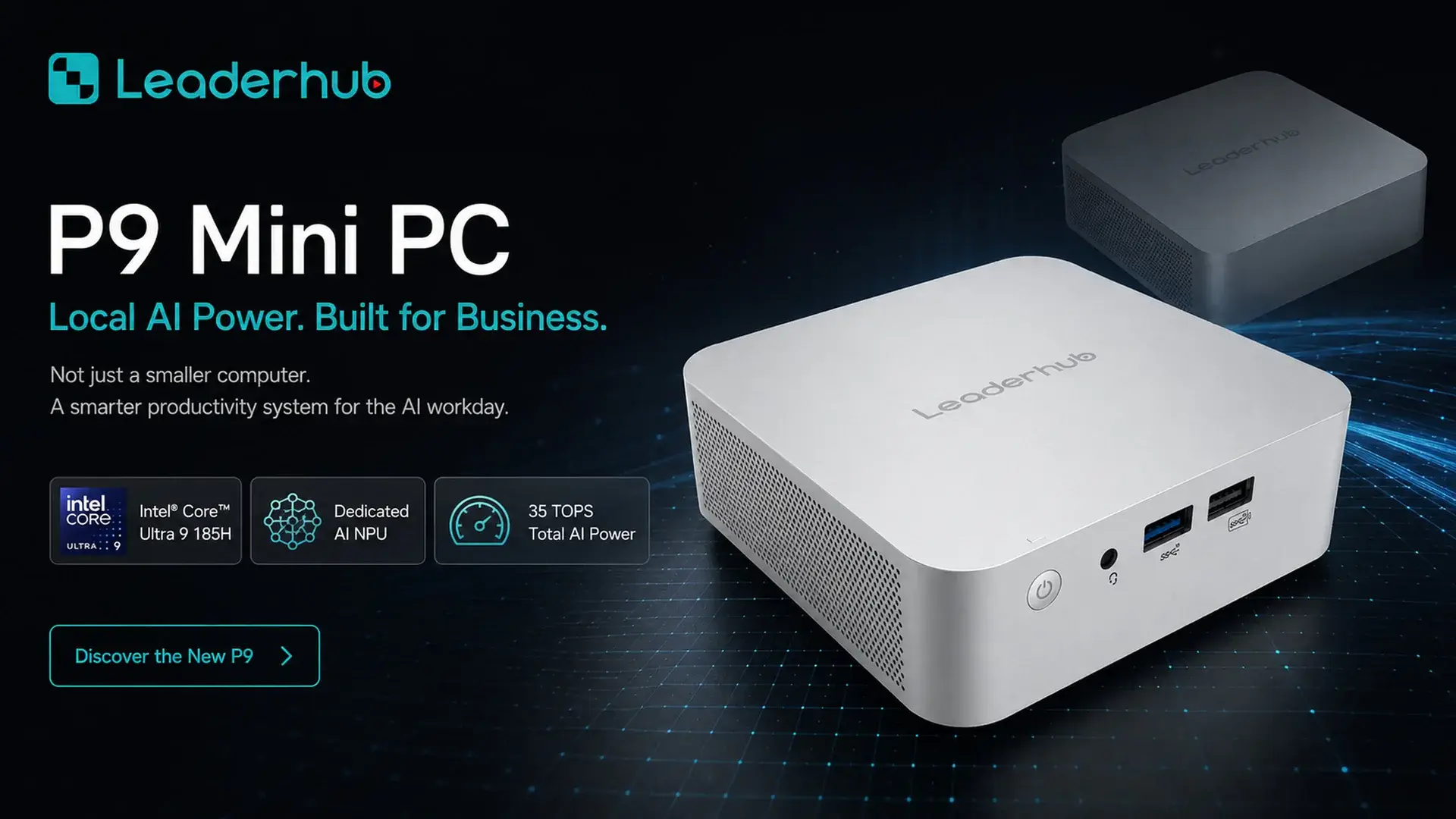 Leaderhub P9 mini PC — Intel Core Ultra 9 185H — Məhsulu yaxından tanıyın 1
