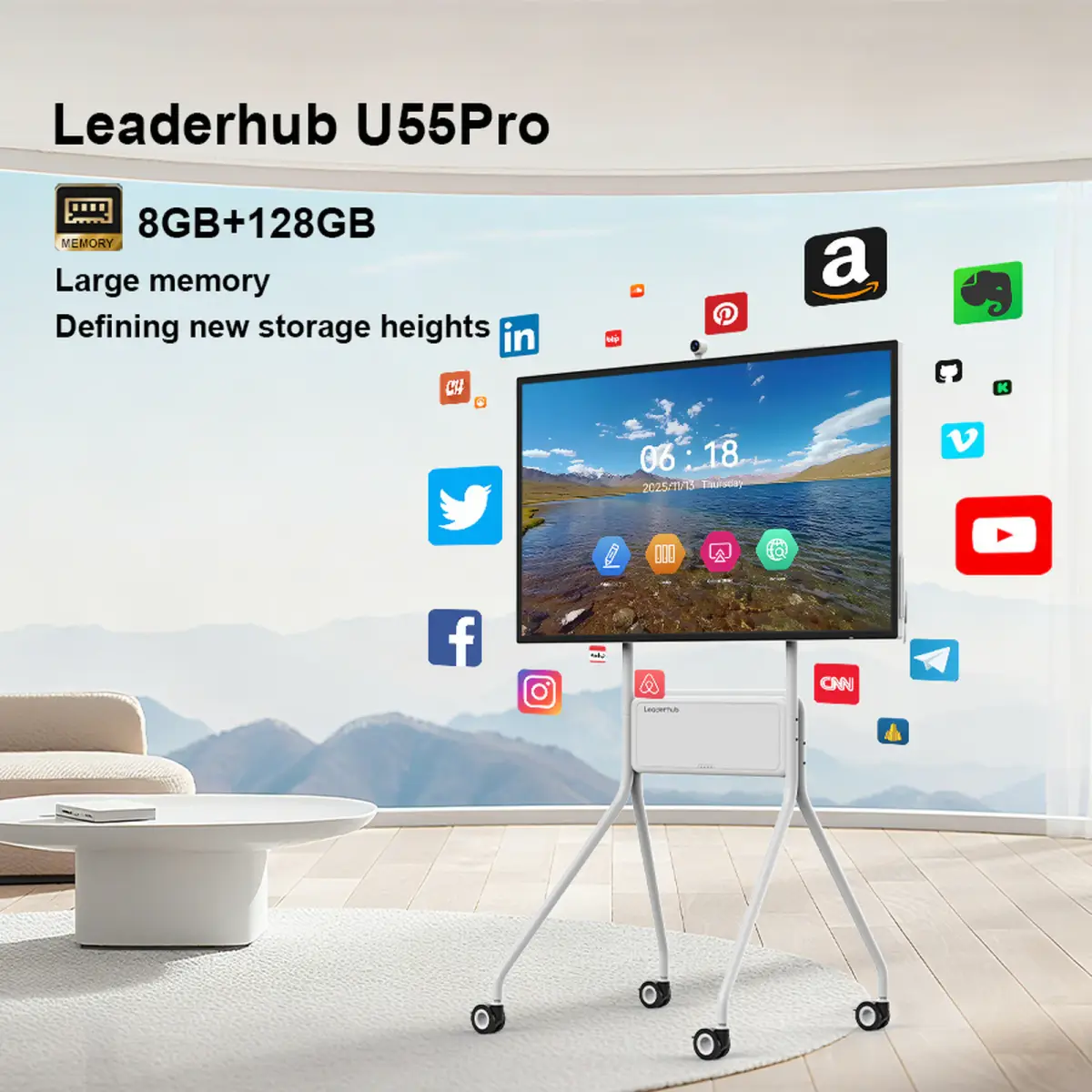 Leaderhub U55Pro 55″ interaktiv panel — Şəkil 5