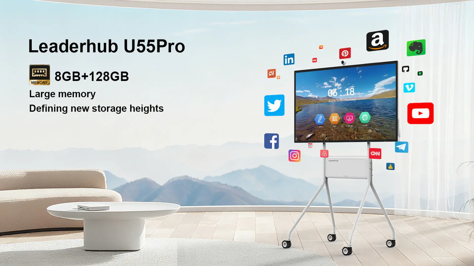Leaderhub U55Pro 55″ interaktiv panel — Məhsulu yaxından tanıyın 1