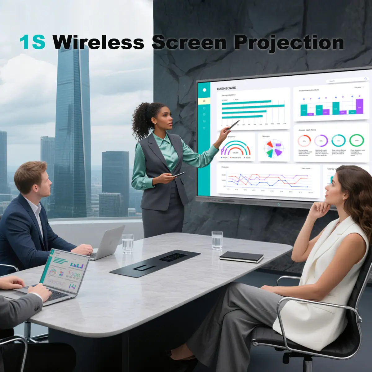 Leaderhub L86ZM 86″ interaktiv lövhə — Şəkil 2