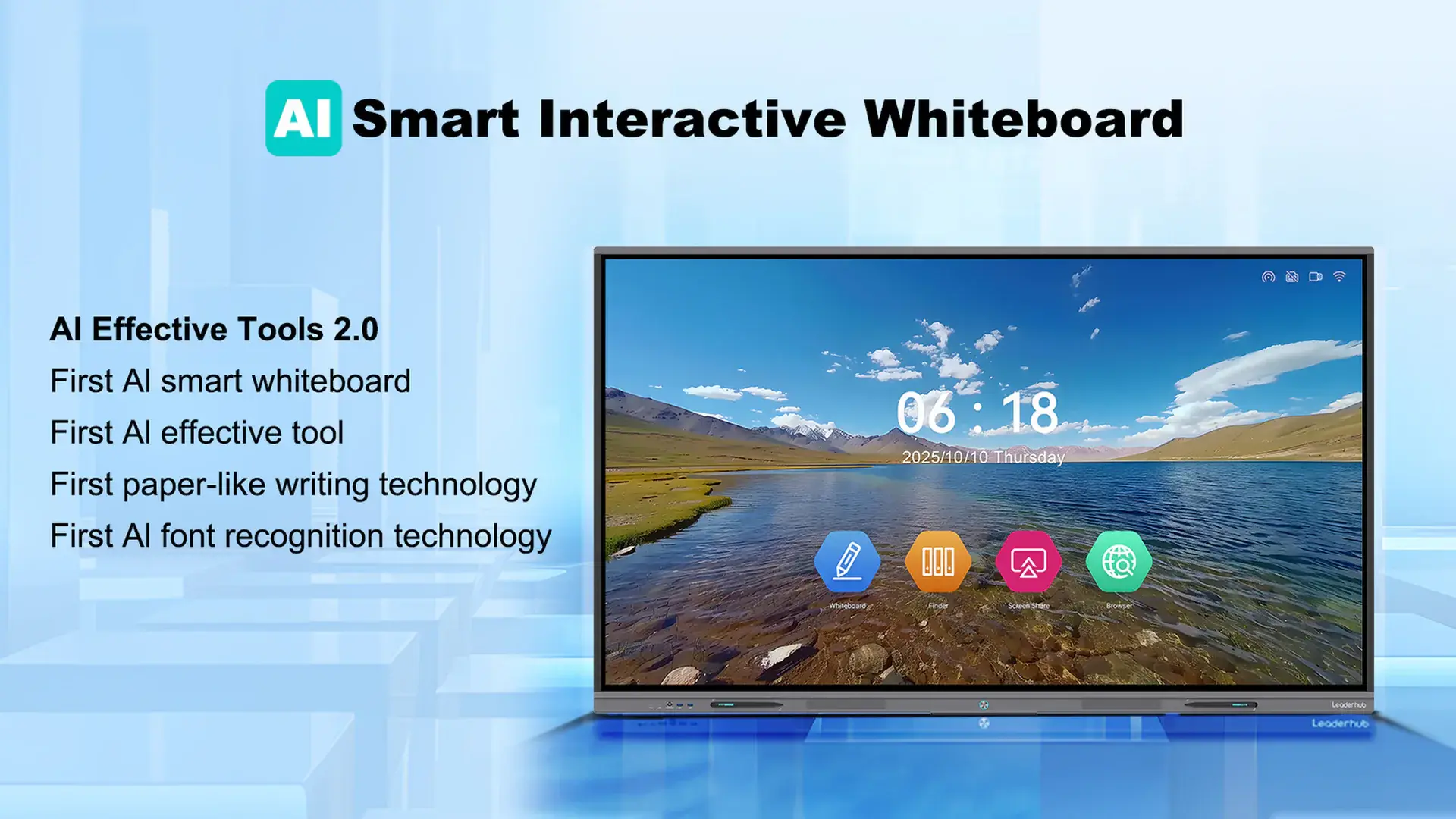 Leaderhub L86ZM 86″ interaktiv lövhə — Məhsulu yaxından tanıyın 3